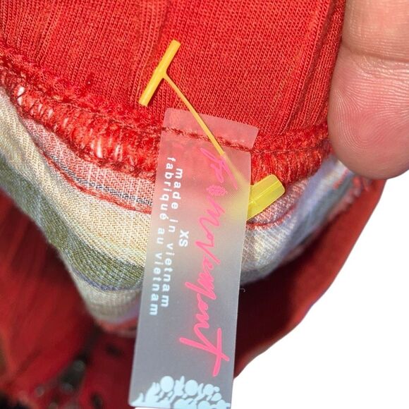 FREE PEOPLE MOVEMENT Sz XS SIDE STEP HAREM PANTS STRIPED PULL ON TIGER LILY #752 - Picture 11 of 16